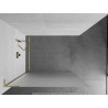 Mexen Kioto L Duschwand Walk-in 80 x 200 cm, matt, gebürstetes Gold - 800-080-103-55-30