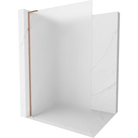 Mexen Kioto L Duschwand Walk-in 100 x 200 cm, matt, Roségold - 800-100-103-60-30