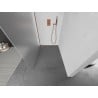Mexen Kioto L Duschwand Walk-in 110 x 200 cm, satiniert, Roségold - 800-110-103-60-30