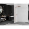 Mexen Kioto L Duschwand Walk-in 110 x 200 cm, satiniert, Roségold - 800-110-103-60-30