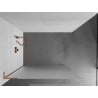 Mexen Kioto L Duschwand Walk-in 80 x 200 cm, satiniert, gebürstetes Kupfer - 800-080-103-65-30