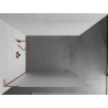 Mexen Kioto L Duschwand Walk-in 100 x 200 cm, Matt, Gebürstetes Kupfer - 800-100-103-65-30