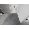 Mexen Kioto L Duschwand Walk-in 120 x 200 cm, mattiert, gebürstetes Kupfer - 800-120-103-65-30