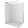 Mexen Kioto L Duschwand Walk-in 70 x 200 cm, satiniert, gebürstet Gun Gray - 800-070-103-66-30
