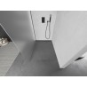 Mexen Kioto L Duschwand Walk-in 80 x 200 cm, Frost, gebürstetes Gun Gray - 800-080-103-66-30