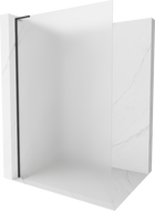 Mexen Kioto L Duschwand Walk-in 70 x 200 cm, matt, schwarz - 800-070-103-70-30