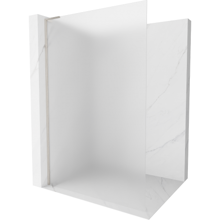 Mexen Kioto L Walk-in-Duschwand 70 x 200 cm, matt, gebürsteter Nickel - 800-070-103-97-30
