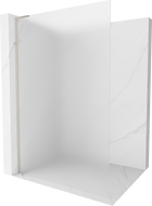 Mexen Kioto L Walk-in-Duschwand 70 x 200 cm, matt, gebürsteter Nickel - 800-070-103-97-30