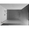 Mexen Kioto L Duschwand Walk-in 90 x 200 cm, mattiert, gebürsteter Nickel - 800-090-103-97-30
