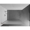 Mexen Kioto L Duschwand Walk-in 110 x 200 cm, matt, gebürsteter Nickel - 800-110-103-97-30