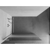 Mexen Kioto L Duschwand Walk-in 120 x 200 cm, transparent/frost, chrom - 800-120-103-01-35