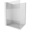 Mexen Kioto L Duschwand Walk-in 120 x 200 cm, transparent/frost, chrom - 800-120-103-01-35