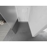 Mexen Kioto L Duschwand Walk-in 120 x 200 cm, transparent/Mattglas, weiß - 800-120-103-20-35