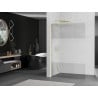 Mexen Kioto L Duschwand Walk-in 100 x 200 cm, transparent/Frost, gold - 800-100-103-50-35