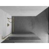 Mexen Kioto L Duschwand Walk-in 120 x 200 cm, transparent/frost, gold - 800-120-103-50-35