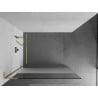 Mexen Kioto L Duschwand Walk-in 90 x 200 cm, transparent/Frost, gebürstetes Gold - 800-090-103-55-35