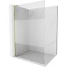 Mexen Kioto L Duschwand Walk-in 110 x 200 cm, transparent/frost, gold gebürstet - 800-110-103-55-35