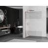 Mexen Kioto L Duschwand Walk-in 80 x 200 cm, transparent/matt, roségold - 800-080-103-60-35