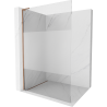 Mexen Kioto L Duschwand Walk-in 80 x 200 cm, transparent/matt, roségold - 800-080-103-60-35
