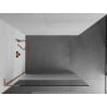Mexen Kioto L Duschwand Walk-in 110 x 200 cm, transparent/gefrostet, gebürstetes Kupfer - 800-110-103-65-35