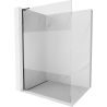 Mexen Kioto L Duschwand Walk-in 70 x 200 cm, transparent/gefroren, schwarz - 800-070-103-70-35