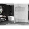 Mexen Kioto L Duschwand Walk-in 70 x 200 cm, transparent/Frost, gebürsteter Nickel - 800-070-103-97-35