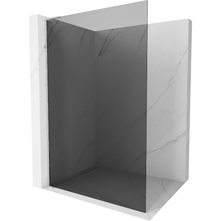 Mexen Kioto L Duschwand Walk-in 70 x 200 cm, Graphit, Chrom - 800-070-103-01-40