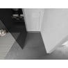 Mexen Kioto L Duschwand Walk-in 70 x 200 cm, Graphit, Weiß - 800-070-103-20-40