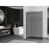 Mexen Kioto L Duschwand Walk-in 120 x 200 cm, Graphit, Weiß - 800-120-103-20-40