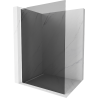 Mexen Kioto L Duschwand Walk-in 120 x 200 cm, Graphit, Weiß - 800-120-103-20-40