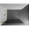 Mexen Kioto L Duschwand Walk-in 80 x 200 cm, grafit, gold - 800-080-103-50-40