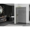 Mexen Kioto L Duschwand Walk-in 90 x 200 cm, Graphit, Gold - 800-090-103-50-40