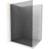 Mexen Kioto L Duschwand Walk-in 120 x 200 cm, Graphit, Gold - 800-120-103-50-40