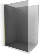 Mexen Kioto L Duschwand Walk-in 120 x 200 cm, Graphit, Gold - 800-120-103-50-40