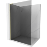 Mexen Kioto L Duschwand Walk-in 110 x 200 cm, grafit, gebürstetes Gold - 800-110-103-55-40
