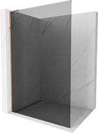 Mexen Kioto L Duschwand Walk-in 70 x 200 cm, Graphit, Roségold - 800-070-103-60-40