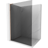 Mexen Kioto L Duschwand Walk-in 80 x 200 cm, Graphit, Roségold - 800-080-103-60-40