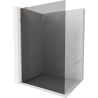 Mexen Kioto L Duschwand Walk-in 90 x 200 cm, Graphit, Roségold - 800-090-103-60-40