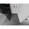 Mexen Kioto L Duschwand Walk-in 110 x 200 cm, Graphit, Roségold - 800-110-103-60-40