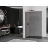 Mexen Kioto L Duschwand Walk-in 110 x 200 cm, Graphit, Roségold - 800-110-103-60-40