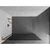 Mexen Kioto L Duschwand Walk-in 110 x 200 cm, Graphit, Roségold - 800-110-103-60-40