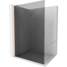 Mexen Kioto L Duschwand Walk-in 70 x 200 cm, Graphit, gebürstetes Kupfer - 800-070-103-65-40