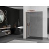 Mexen Kioto L Duschwand Walk-in 80 x 200 cm, Graphit, gebürstetes Kupfer - 800-080-103-65-40
