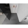 Mexen Kioto L Duschwand Walk-in 90 x 200 cm, Graphit, gebürstetes Kupfer - 800-090-103-65-40