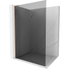 Mexen Kioto L Duschwand Walk-in 90 x 200 cm, Graphit, gebürstetes Kupfer - 800-090-103-65-40