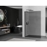 Mexen Kioto L Duschwand Walk-in 70 x 200 cm, Graphit, Schwarz - 800-070-103-70-40