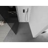 Mexen Kioto L Duschwand Walk-in 100 x 200 cm, grafit, schwarz - 800-100-103-70-40