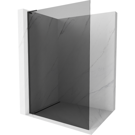 Mexen Kioto L Duschwand Walk-in 110 x 200 cm, grafit, schwarz - 800-110-103-70-40