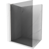 Mexen Kioto L Duschabtrennung Walk-in 90 x 200 cm, Graphit, Gebürsteter Nickel - 800-090-103-97-40