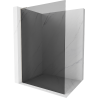 Mexen Kioto L Duschwand Walk-in 120 x 200 cm, Graphit, gebürstetes Nickel - 800-120-103-97-40